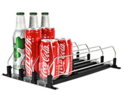 Picture of Drinks Organizer for Fridge - 3 Rows - Black