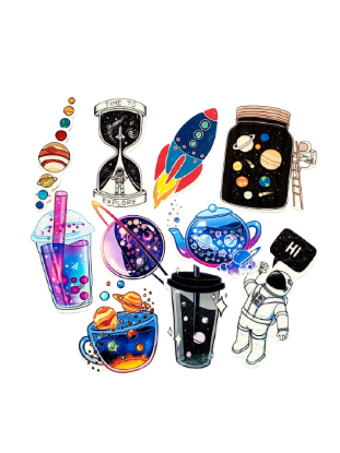 Picture of Space world stickers (10 stickers)