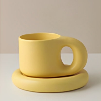 Picture of Coffee Cup Ceramic (300 ml) - Yellow
