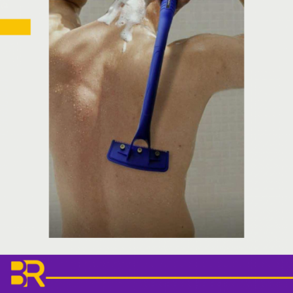 Picture of Back scrubbing and hair removal tool