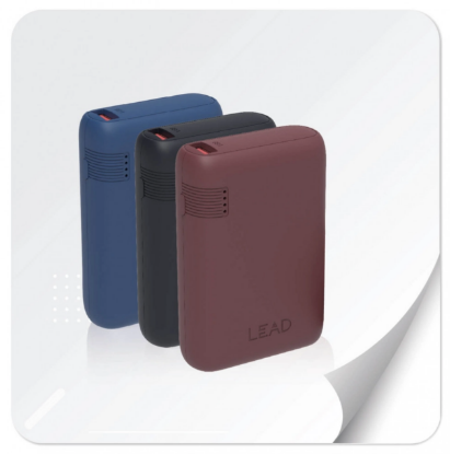 Picture of A small portable charger with a capacity of 10,000 mAh and fast charging QC3.0