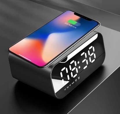 Picture of Multifunctional Digital Alarm with Wireless Charging Technology for Phones