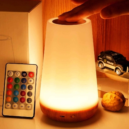 Picture of Wireless Portable Rechargeable Table Lamp with Multiple Colors and Features of Lighting